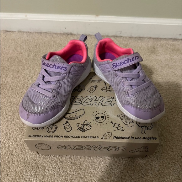 Skechers Other - Size 11 Toddlers Sketchers Lavender/ Pink skech-stepz 2.0 Easy Peasy Sneakers